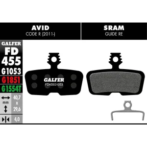 Galfer Bremsbelag Standard AVID - FD455G1053