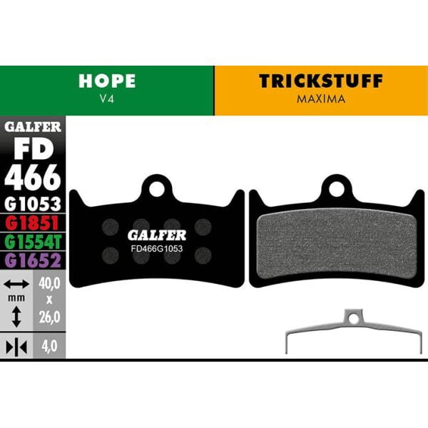 Galfer Bremsbelag Standard HOPE V4 - FD466G1053