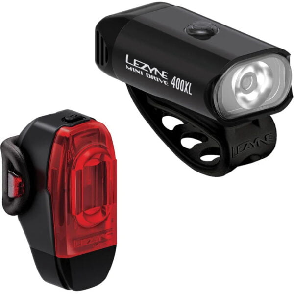 Lezyne Fahrradbeleuchtungsset Mini Drive 400XL / KTV Drive+ - 1-LED-24P-V604