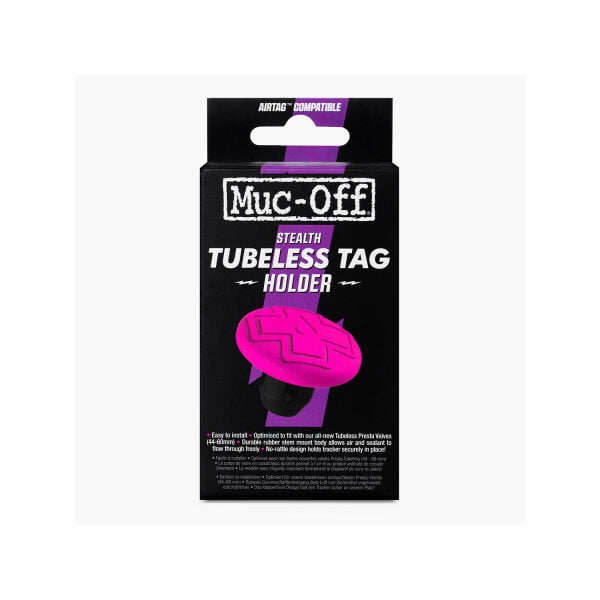 Muc Off Tubeless Tag Holder Schwarz/Pink - MU-ACC-2707