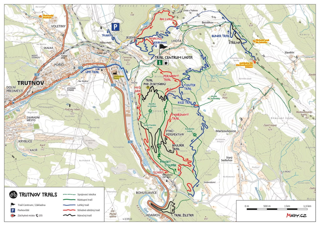 Trail Karte Trutnov Trails